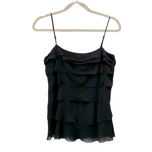 DKNY Layered Black Silk Camisole Size 6